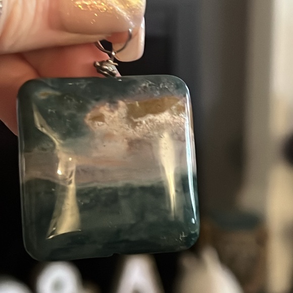 None Jewelry - 3 for $13 
Beautiful Pendant Natural Stone